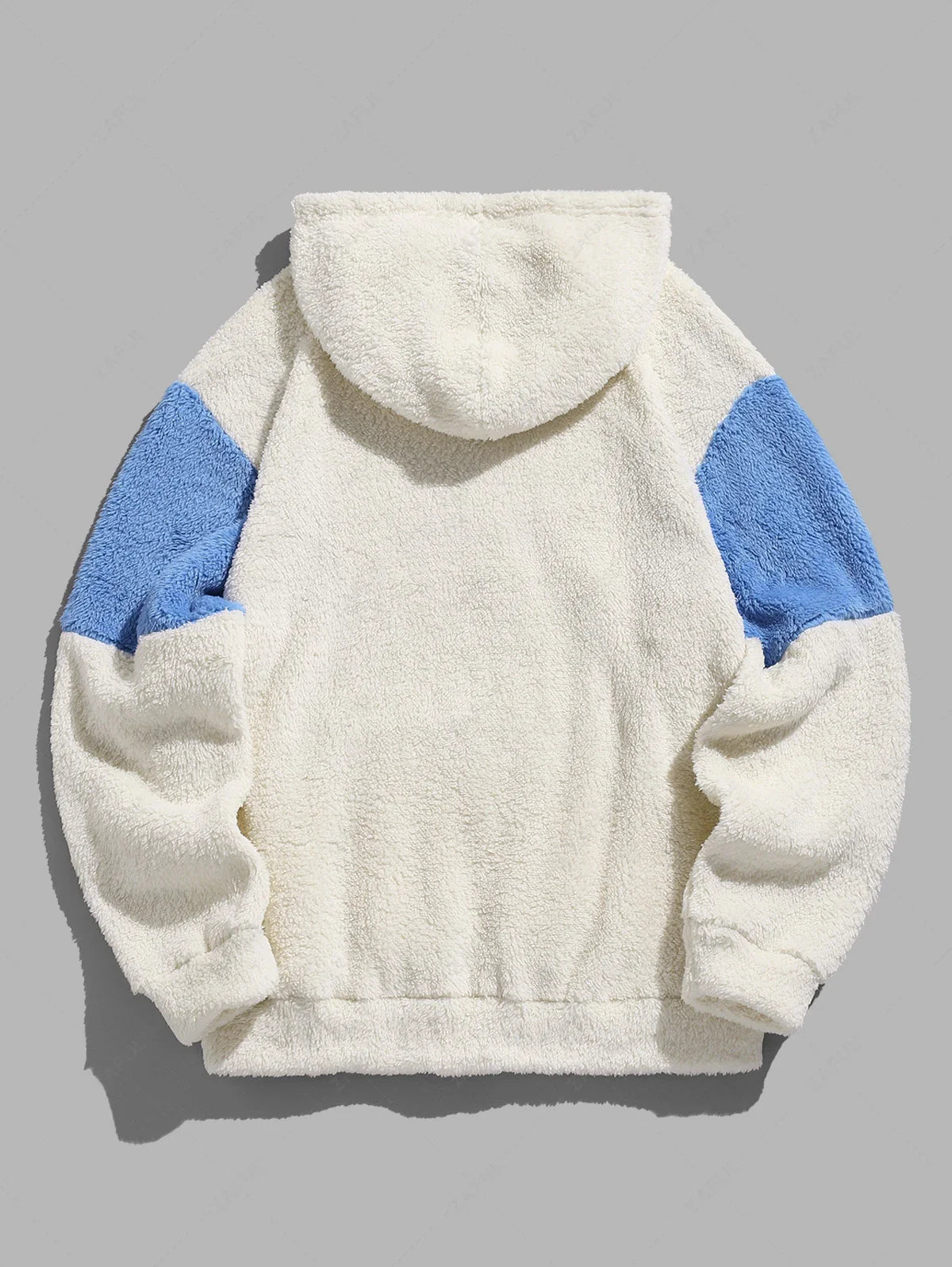 Unisex NEW YORK Embroidered Kangaroo Pocket Fluffy Fuzzy Hoodie